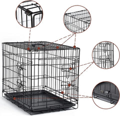 Foldable Collapsible Metal Large Metal Kennels Stackable Dog Cages for Large Dog Wholesale Dog Crate
