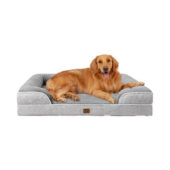 2025 New Arrival XL Dog Bed Waterproof Memory Foam Orthopedic Extra Large Dog Bed Egg-Crate Sides Non-Slip Washable Winter
