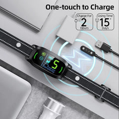 2025 Automatic Pet Stop Barking Collar Ai Intelligent Recognition Training Supplies Colour Screen Electronic Collar Dog Training