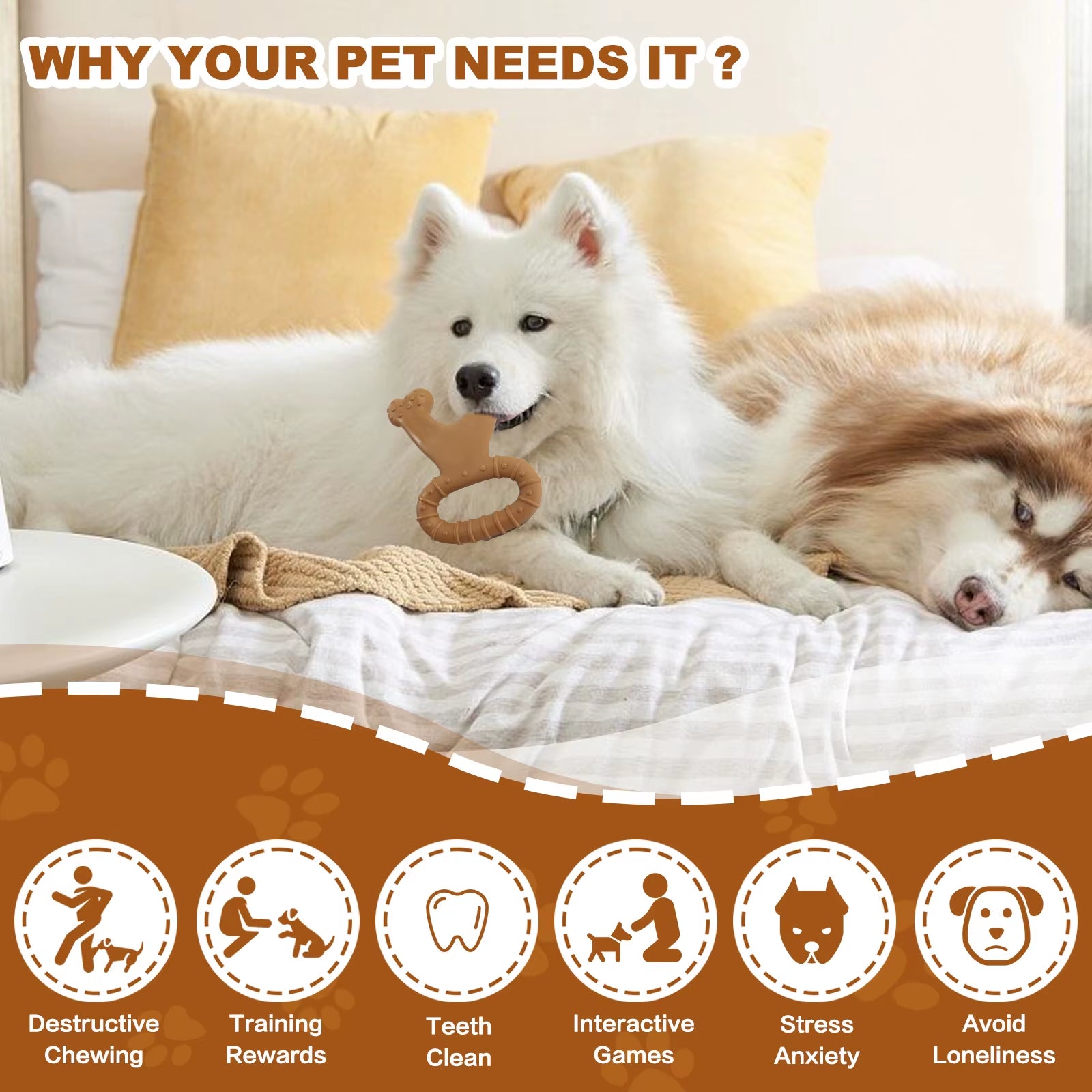 Factory Wholesale Customizable Logo Nylon Chew Toys for Dogs Durable Chewable Dog Toys Hot Sale