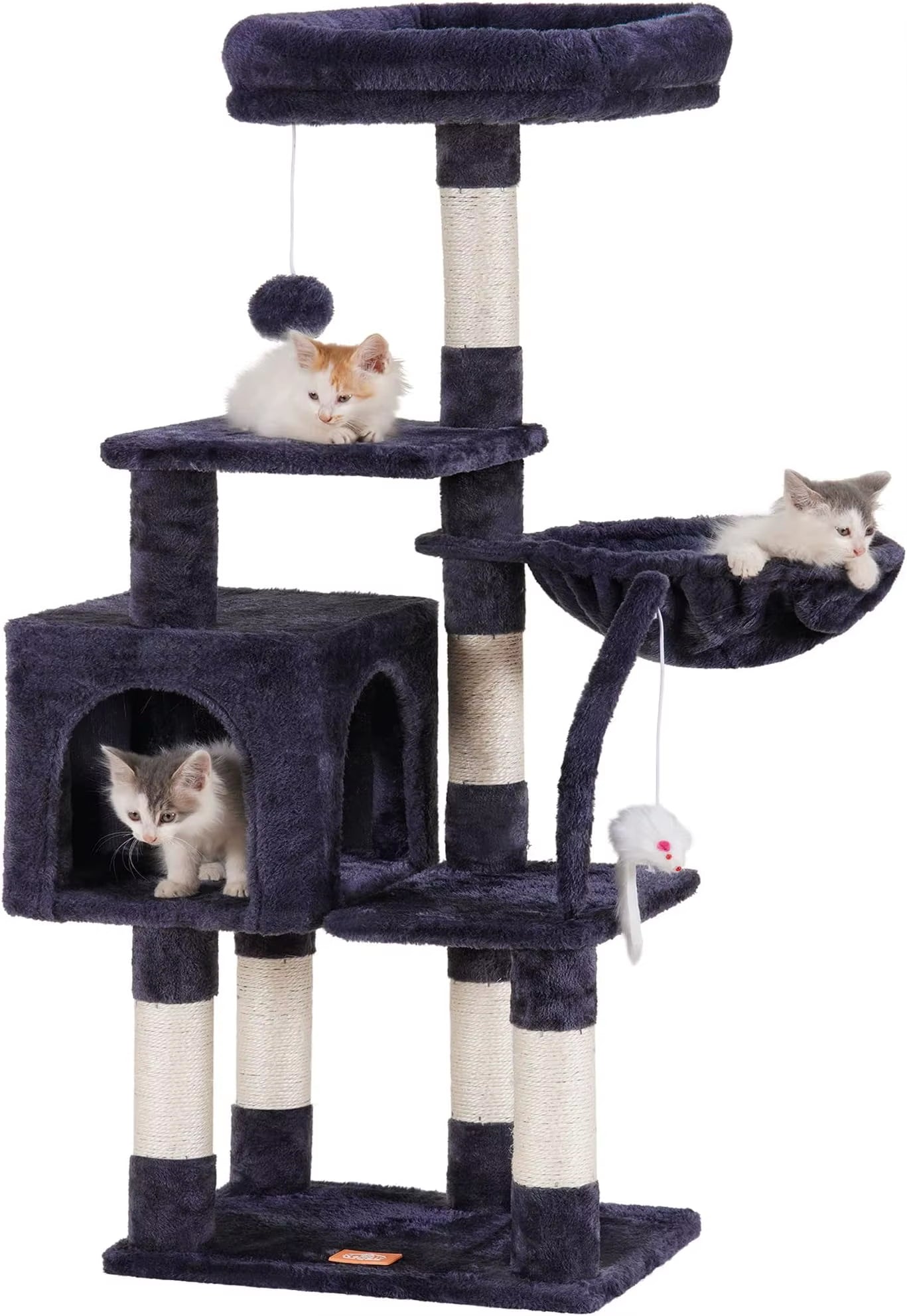 54In Cat Tree Tower Condo Furniture Cat Scratcher Post for Kittens Pet House Play Cat Trees and Scratcher