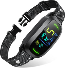 2025 Automatic Pet Stop Barking Collar Ai Intelligent Recognition Training Supplies Colour Screen Electronic Collar Dog Training