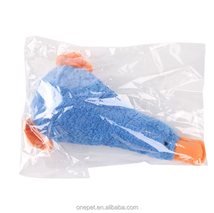 Pet Supplies Crinkle Dog Toy Cute Duck No Stuffing Duck Soft Squeaker Premium Chew Toys for Small Medium Large Dogs