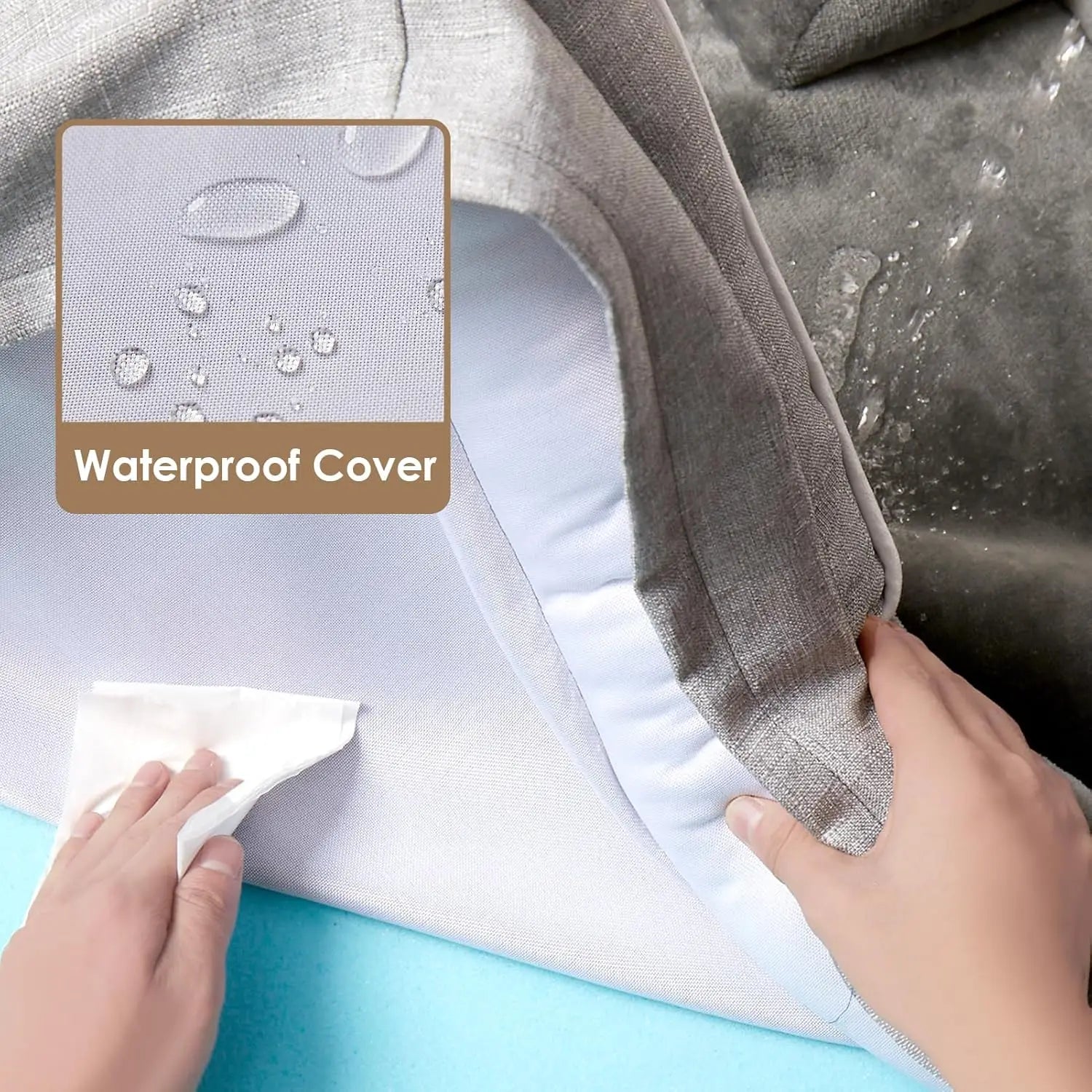 2025 New Arrival XL Dog Bed Waterproof Memory Foam Orthopedic Extra Large Dog Bed Egg-Crate Sides Non-Slip Washable Winter